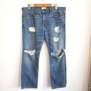 CURRENT/ELLIOTT 29 Boyfriend Jeans Super Loved Distressed Size 29